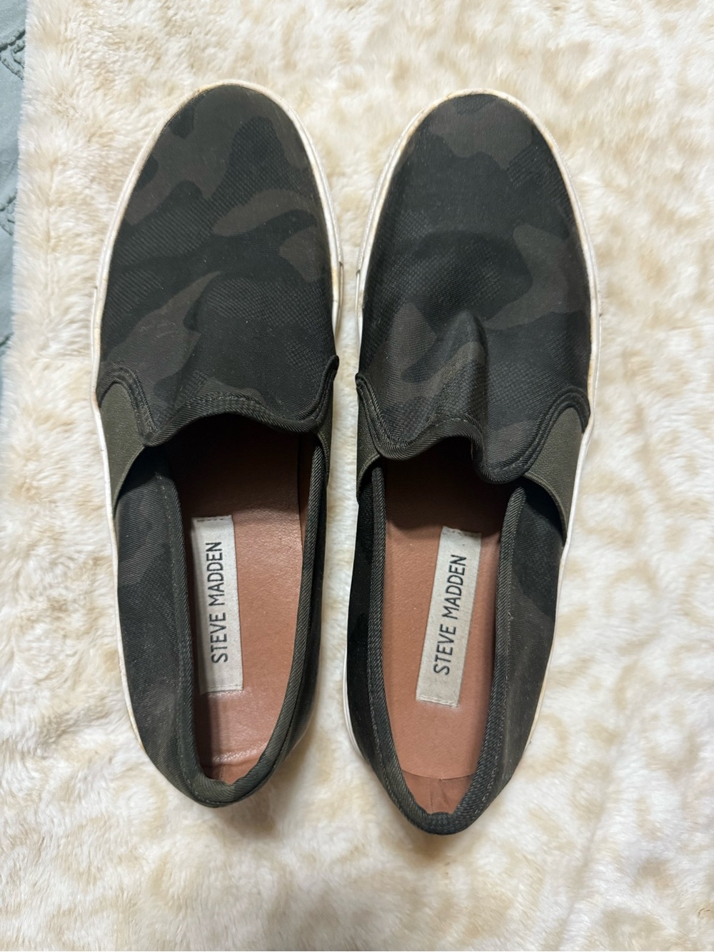 Steve Madden Women’s Camo Slip-On Sneakers